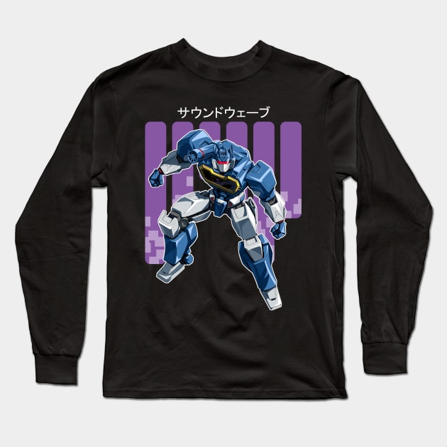 Soundwave Long Sleeve T-Shirt by ZeroMayhem